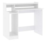 Bureau Informatique - CLOUD - avec lumières LED - Blanc 97x45x90 cm - Bois d'ingénierie LL149279