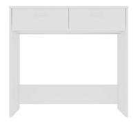 Bureau Informatique - CLOUD - Blanc 80x40x75 cm - Bois d'ingénierie LL75261