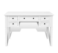 Bureau Informatique - CLOUD - blanc à 5 tiroirs - LL59725