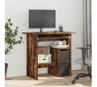 Bureau Informatique - CLOUD - Chêne fumé - 80x45x74 cm - Bois d'ingénierie LL148623