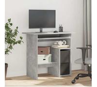 Bureau Informatique - CLOUD - Gris béton - 80x45x74 cm - Bois d’ingénierie LL06598