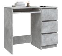 Bureau Informatique - CLOUD - Gris béton - 90x45x76 cm - Bois d’ingénierie LL84935