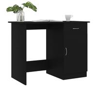 Bureau Informatique - CLOUD - Noir - 100x50x76 cm - Bois d’ingénierie LL11520