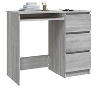 Bureau Informatique - CLOUD - Sonoma gris - 90x45x76 cm - Bois d'ingénierie LL146135