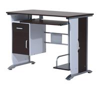 Bureau Informatique Design 100l X 52l X 75h Cm Brun Noir Et Blanc Marron