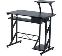 HOMCOM - bureau informatique - Panneaux MDF - 90x50x100cm - Noir