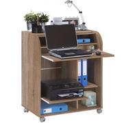 Bureau Informatique - Fée - 217 - Imitation Chêne - 79.2 cm - 4 Roulettes