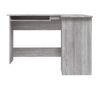Bureau informatique Gris - LEMON® Bureau d'angle multi-rangements - Sonoma gris - 120x140x75cm - Bois d'ingénierie 364 - Soldes