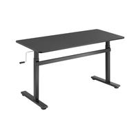 Bureau informatique LogiLink EO0027 droit rectangulaire 1400x600x1170mm plateau en panneau de particules noir