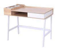 HOMCOM - Bureau Informatique - MDF - 100x55x82cm - Bois naturel