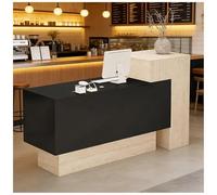 Bureau ionique de 119,4 à 160 cm avec tiroirs verrouillables et œillets de câble avec étagères ouvertes pour salon, hall d'entrée, bureau, design moderne, 150 x 50 x 109 cm
