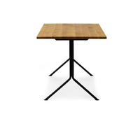 Bureau Kip structure noir table top solid oak/ frame steel powder coated