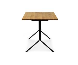 Bureau Kip structure noir table top solid oak/ frame steel powder coated