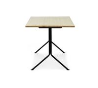 Bureau Kip structure noir table top solid pine/ frame steel powder coated