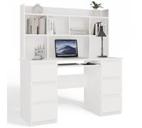 Bureau KUBA + rallonge BLANC