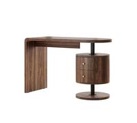Bureau Lara, 120x50cm avec 2 tiroirs, Chêne rustique, Vicco 50033