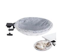 Bureau Lit pour Chat - Hamac Confortable Supporte Jusqu'à 22,7 kg | Lit pour Chat Rotatif à 180° Bureau pour Intérieur Balcon Livre, Chambre à coucher, Bureau de Fenêtre, Poste de Travail