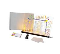 Bureau lumineux créatif avec grande surface facile à effacer alimenté par USB pour une utilisation à l'école Expression artistique Lumière modifiable