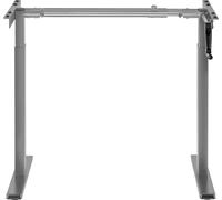 Bureau Maclean, réglage manuel de la hauteur, sans plateau, pour travailler debout ou assis, max. 60kg, hauteur max. 120cm, MC-790NG