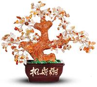 Bureau Maison Table Feng Shui Décoration Cristal Argent Arbre Maison Salon Feng Shui Décoration Arbre Bonsaï Fortune Argent Arbre pour Bonne Chance Cristal Feng Shui Arbre Ornement pour la Richesse