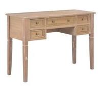 Bureau Blanc à 5 Tiroirs Rangement Table Console Table d'Ordinateur vidaXL