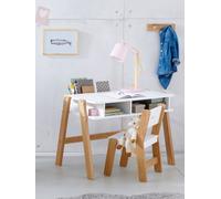 Bureau maternelle ARCHITEKT blanc/bois TU
