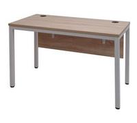 Bureau MENDLER HWC-E94, Table de bureau informatique 120x60cm naturel-blanc Blanc G
