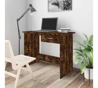 Bureau Meuble de Travail Écriture Ordinateur Blanc Bois d’Ingénierie vidaXL