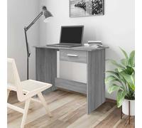 vidaXL Bureau Gris Sonoma 100x50x76 cm Bois composite