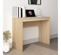 Bureau Meuble de Travail Écriture Ordinateur Chêne Sonoma Bois Ingénierie vidaXL