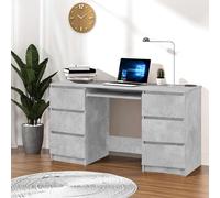 Bureau Meuble de Travail Écriture Ordinateur Noir Bois d’Ingénierie vidaXL
