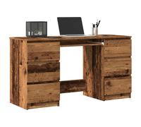 vidaXL Bureaux 2 pcs Chêne noir 140x50x76 cm Bois d'ingénierie