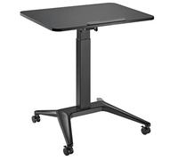 Maclean Bureau mobile pour ordinateur portable MC-453B Réglage pneumatique 80×52 cm Noir 8 kg max