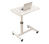 Bureau mobile pour ordinateur portable, hauteur réglable avec roulettes, table polyvalente au-dessus du lit et du canapé, bureau d'appoint pour bureau à domicile, meuble facile à déplacer, station de