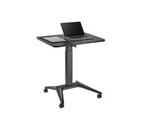 Bureau mobile pour ordinateur portable réglage pneumatique Maclean blanc ou noir