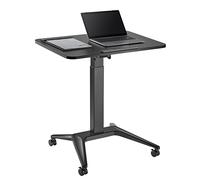 Bureau mobile pour ordinateur portable réglage pneumatique Maclean blanc ou noir