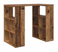 Bureau moderne avec étagères intégrées - vidaXL - Vieux Bois - 90x50x75 cm - Bois d'ingénierie - Rangement intégré