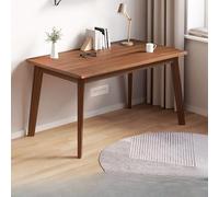 Bureau moderne avec plateau et base en bois massif pour écrire, étudier et travailler sur ordinateur