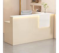 Bureau moderne beige avec tiroirs verrouillables et plateau pour clavier - Comptoir de bureau élégant pour une utilisation professionnelle et professionnelle (120 x 45 x 90 cm) - Solution d'espace de