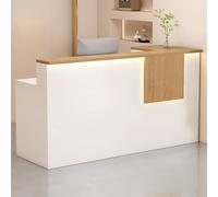 Bureau moderne blanc avec tiroirs verrouillables et plateau pour clavier, table de bureau élégante pour salle de réception ou bureau à domicile (100 x 45 x 90 cm) - Solution d'espace de travail