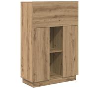 Bureau Moderne Bois d'Ingénierie 71,5 x 31,5 x 106,5 cm | Avec Étagères, Porte à Charnièrs, Design Compact, Facile à Nettoyer, Pour Bureau à Domicile