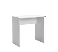 Bureau Moderne d'étude, Blanc, 72 x 75 x 52 cm, Panneau en Particules 100% mélamine, épaisseur 16 mm, élégant et Fonctionnel pour Le Bureau à Domicile et l'étude