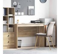 Bureau moderne en chêne 100 x 50 x 76 cm - Construction en bois durable, design élégant, nizer de rangement pour bureau à domicile et petits espaces, parfait pour un espace de travail efficace