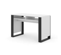 Bureau MONDI 120x55x75 cm blanc mat / noir
