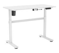 Bureau motorisé assis-debout 118x58cm Blanc Blanc G