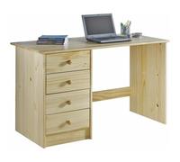 Bureau multi rangements pin massif vernis naturel