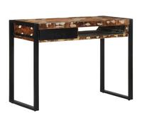 vidaXL Bureau multicolore en bois massif de récupération 100×50×75 cm