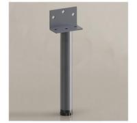 Bureau multifonction en métal avec support intérieur élargi réglable de 1,5 cm, glissières en plastique double face, design robuste pour la maison et le bureau