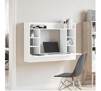 Bureau mural Blanc, CLOUD, Table à écrire, Pour 1 personne, blanc 105x48x75 cm ,bois d'ingénierie BBB639