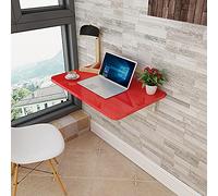 Bureau mural compact pour la maison, la station de travail, table pliante pour petits espaces, buanderie, bureau pouvant supporter 40 à 60 kg, idéal pour ordinateurs portables et station d'étude
